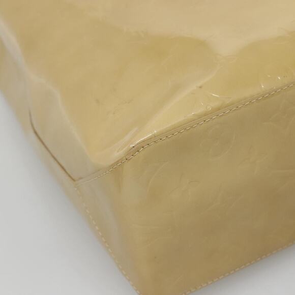 LOUIS VUITTON Monogram Vernis Reade MM Hand Bag Beige M91141 - Picture 14 of 16